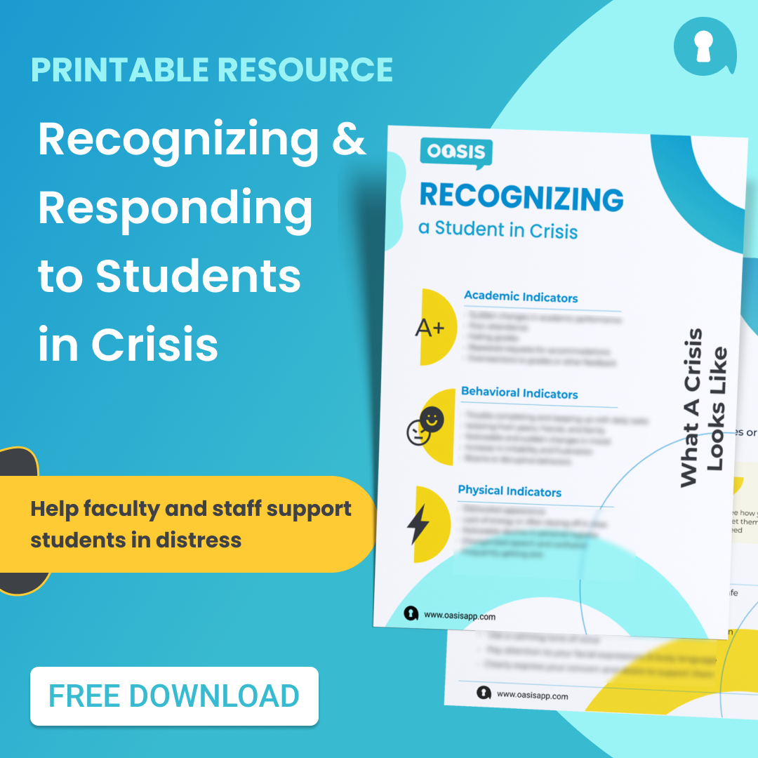 Recognizing Students in Crisis
